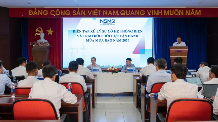 Công ty Cổ phần Điện lực Khánh Hòa tham gia diễn tập xử lý sự cố hệ thống điện mùa mưa bão năm 2026