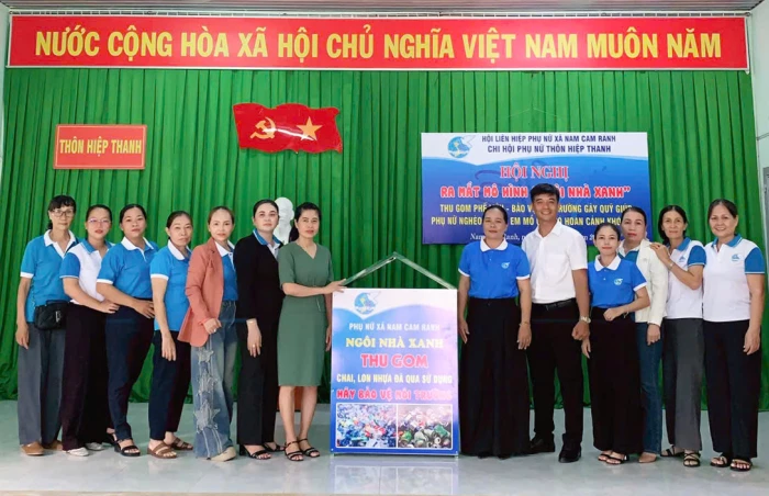 Hội Liên hiệp Phụ nữ xã Nam Cam Ranh ra mắt mô hình “Ngôi nhà xanh”