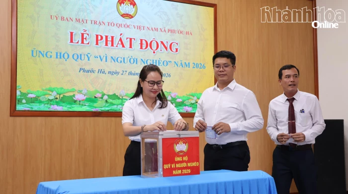 Xã Phước Hà vận động ủng hộ 173 triệu đồng cho Quỹ “Vì người nghèo”