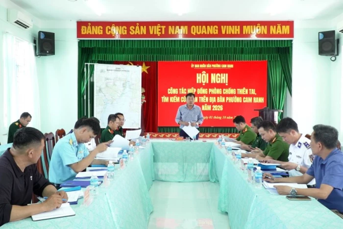 Phường Cam Ranh hiệp đồng phòng, chống thiên tai, tìm kiếm cứu nạn năm 2026