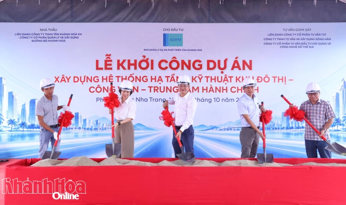 Khởi công xây dựng hạ tầng kỹ thuật khu đô thị - công viên - trung tâm hành chính
