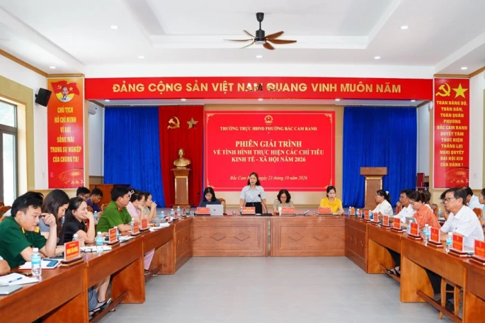 HĐND phường Bắc Cam Ranh tổ chức phiên giải trình về thực hiện các chỉ tiêu kinh tế - xã hội