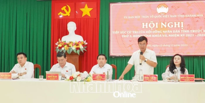 Đại biểu HĐND tỉnh tiếp xúc cử tri xã Xuân Hải