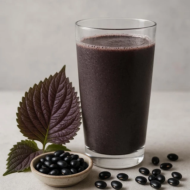 Nước tía tô đậu đen có tác dụng gì?