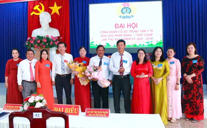 Đại hội Công đoàn cơ sở Trung tâm Y tế khu vực Phan Rang - Tháp Chàm lần thứ XVII