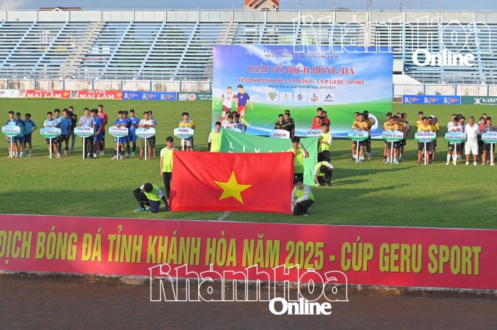 20 đội tranh tài Giải vô địch bóng đá tỉnh Khánh Hòa - Cúp GERU Sport