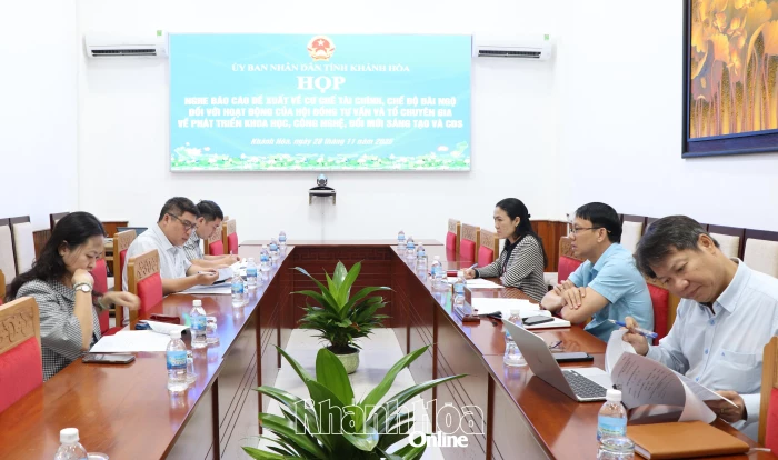 Đề xuất cơ chế tài chính, chế độ đãi ngộ đối với hoạt động của hội đồng tư vấn và tổ chuyên gia về phát triển khoa học, công nghệ, đổi mới sáng tạo và chuyển đổi số