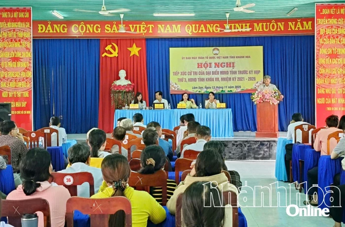 Đại biểu HĐND tỉnh tiếp xúc cử tri xã Lâm Sơn