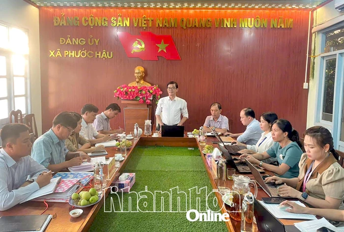 Kiểm tra công tác cải cách hành chính tại 2 xã Ninh Phước, Phước Hậu