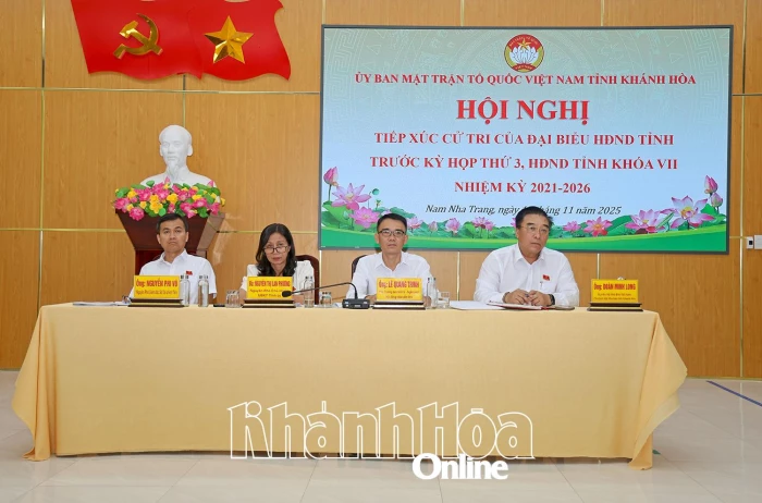 Đại biểu HĐND tỉnh tiếp xúc cử tri phường Nam Nha Trang