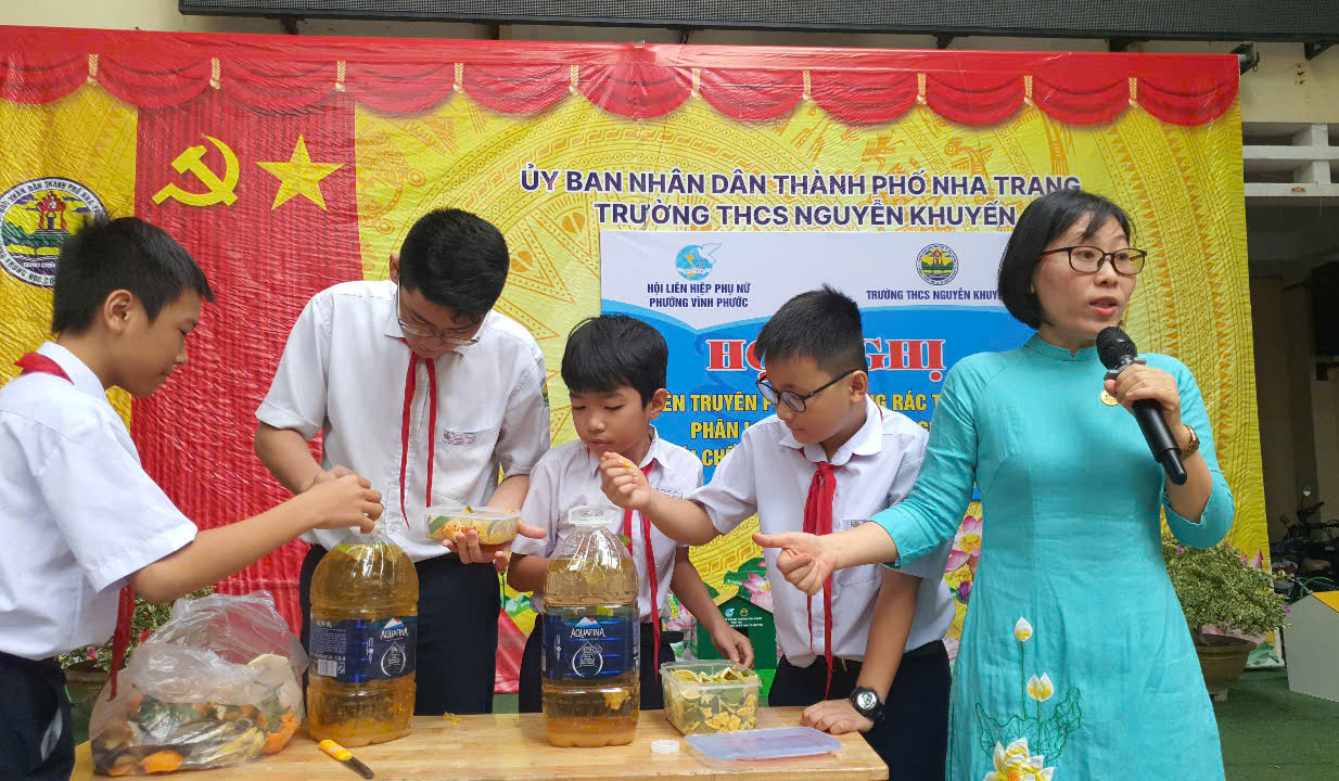 Hội Liên hiệp Phụ nữ phường Vĩnh Phước: Tuyên truyền phân loại rác thải tại nguồn cho hơn 1.170 học sinh, giáo viên, phụ nữ