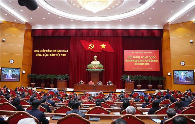 Hội nghị toàn quốc Tổng kết công tác kiểm tra, giám sát của Đảng năm 2024