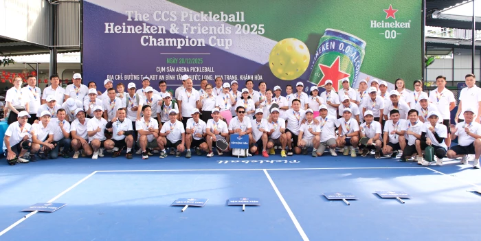 80 vận động viên tham gia Giải The CCS Pickleball Heineken & Friends 2025 Champion