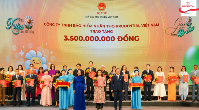 Prudential cam kết hỗ trợ các mầm non tương lai 3,5 tỷ đồng trong năm 2026 thông qua Quỹ Bảo trợ Trẻ em Việt Nam