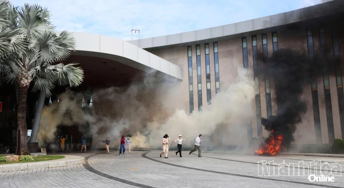 Thực tập phương án chữa cháy, cứu nạn, cứu hộ