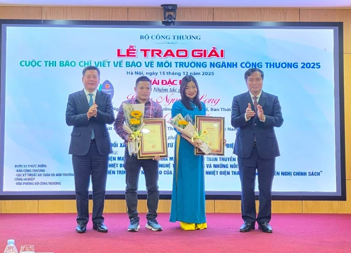 Báo và Phát thanh, Truyền hình Khánh Hòa có một tác phẩm đoạt giải khuyến khích Cuộc thi Báo chí viết về bảo vệ môi trường ngành Công Thương năm 2025