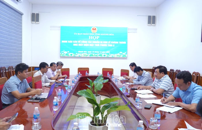 Rà soát công tác chuẩn bị cho lễ khánh thành Nhà máy Điện mặt trời Phước Thái 2