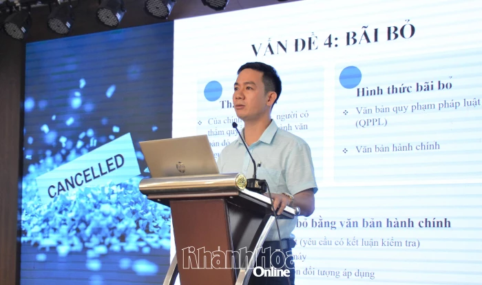 Tập huấn nghiệp vụ xây dựng văn bản quy phạm pháp luật