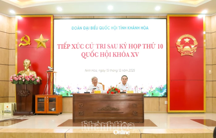Đại biểu Quốc hội tỉnh Khánh Hòa tiếp xúc cử tri khu vực Ninh Hòa