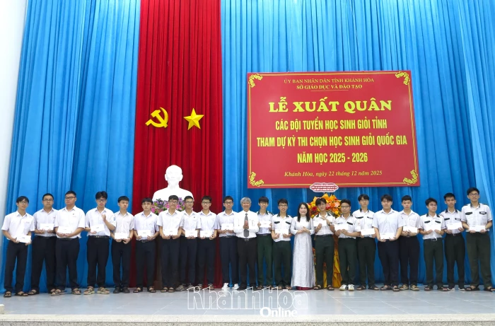 Xuất quân các đội tuyển dự thi học sinh giỏi quốc gia
