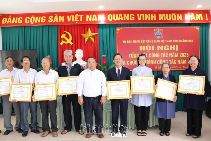 Ủy ban Đoàn kết Công giáo Việt Nam tỉnh Khánh Hòa tổng kết công tác năm 2025