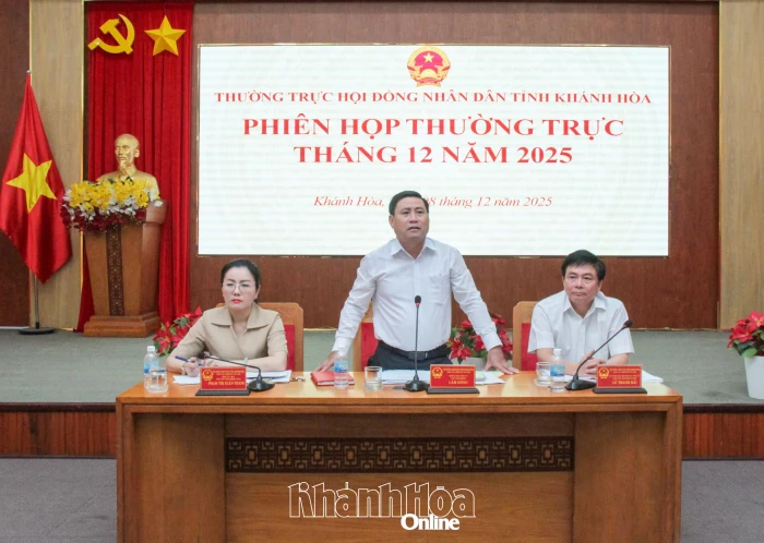 Phiên họp Thường trực HĐND tỉnh tháng 12-2025