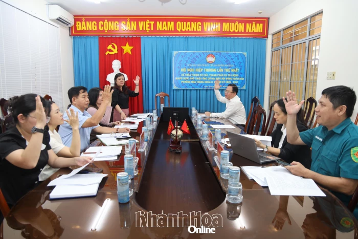 Hiệp thương lần thứ nhất thỏa thuận cơ cấu, thành phần, số lượng người được giới thiệu ứng cử đại biểu HĐND phường Nha Trang