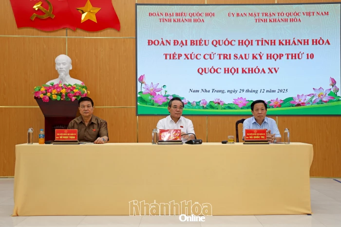 Đại biểu Quốc hội tỉnh Khánh Hòa tiếp xúc cử tri phường Nam Nha Trang
