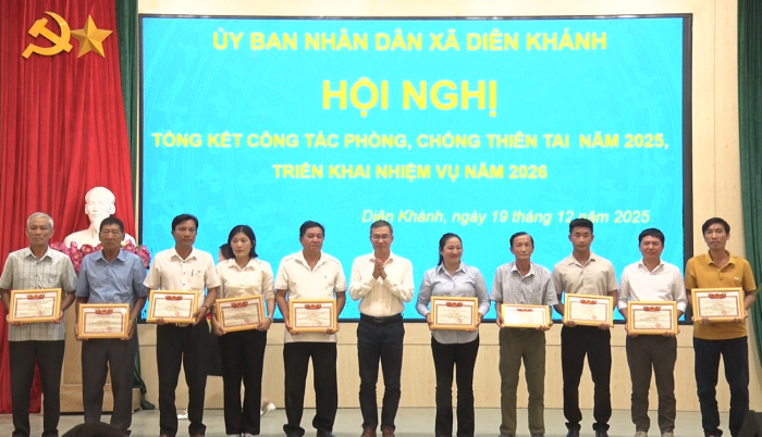 Xã Diên Khánh tổng kết công tác phòng, chống thiên tai năm 2025