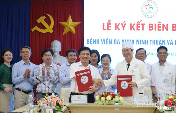 Bệnh viện Đa khoa Ninh Thuận và Bệnh viện Đa khoa Khánh Hòa ký kết hợp tác nhiều lĩnh vực
