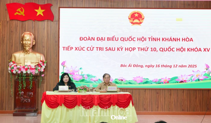 Đại biểu Quốc hội tỉnh Khánh Hòa tiếp xúc cử tri xã Bác Ái Đông