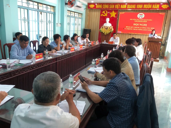 Cụm thi đua số 1, Hội Nông dân tỉnh Khánh Hòa tổ chức bình xét thi đua