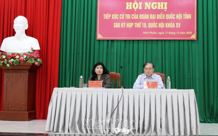 Đại biểu Quốc hội tỉnh Khánh Hòa tiếp xúc cử tri xã Ninh Phước