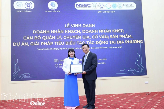 Chủ tịch Hội đồng thành viên Công ty Yến sào Khánh Hòa Trịnh Thị Hồng Vân:
Tạo dấu ấn từ đột phá khoa học công nghệ