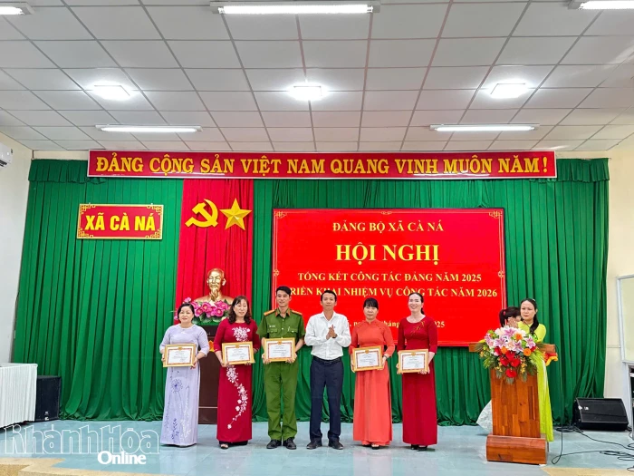 Đảng ủy xã Cà Ná tổng kết công tác Đảng năm 2025