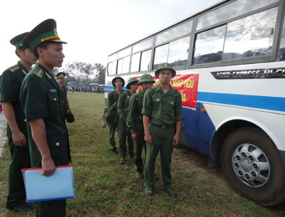 Ngày 6-9, cùng với các địa phương trên địa bàn Quân khu 5, Khánh Hòa sẽ tổ chức giao quân đợt 2-2012, tiễn 1.025 thanh niên lên đường làm nhiệm vụ bảo vệ Tổ quốc. 