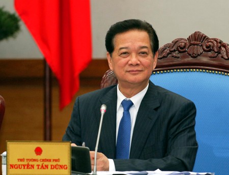 Thủ tướng Nguyễn Tấn Dũng đánh giá, trong tháng đầu năm 2014, các bộ, ngành, địa phương đã nghiêm túc triển khai thực hiện Nghị quyết 01 của Chính phủ. Ảnh: VGP/Nhật Bắc