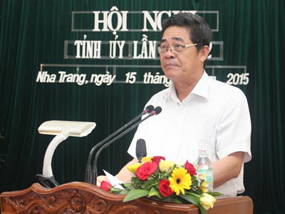 Ông Lê Thanh Quang - Ủy viên Trung ương Đảng, Bí thư Tỉnh ủy, Chủ tịch HĐND tỉnh phát biểu khai mạc Hội nghị.