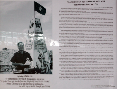 Hình ảnh và Bài phát biểu của Đại tướng Lê Đức Anh về việc bảo vệ chủ quyền biển đảo ở Trường Sa Năm 1988