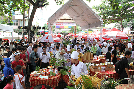 Không gian tổ chức cuộc thi “Các đầu bếp chuyên nghiệp Nha Trang”.