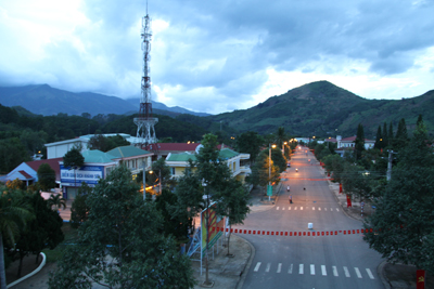 Một góc thị trấn Tô Hạp.