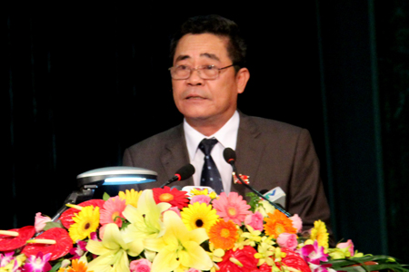 Ông Lê Thanh Quang phát biểu khai mạc Đại hội