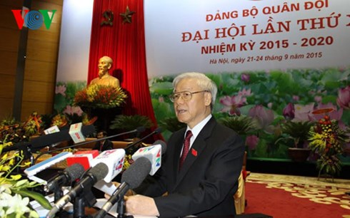  Tổng Bí thư Nguyễn Phú Trọng phát biểu tại Đại hội