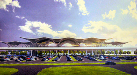 Phối cảnh Nhà ga quốc tế mới - Cảng hàng không quốc tế Cam Ranh.