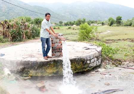 Nguồn nước khoáng nóng tại xã Vạn Thọ chưa được khai thác, gây lãng phí