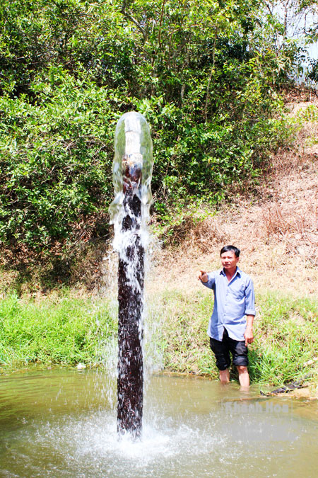 Mũi khoan nguồn nước khoáng nóng tại xã Vạn Phú bị bỏ lãng phí nhiều năm