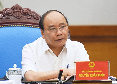 Thủ tướng Nguyễn Xuân Phúc chủ trì Phiên họp Chính phủ thường kỳ tháng 5/2016. Ảnh: VGP/Quang Hiếu
