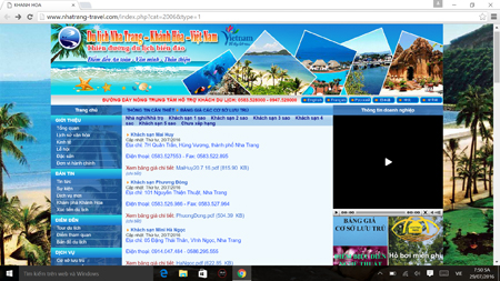 Room prices of hotels posted on nhatrang-travel.com