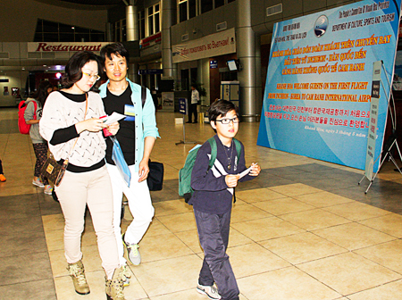 Korean tourists at Cam Ranh International Airport