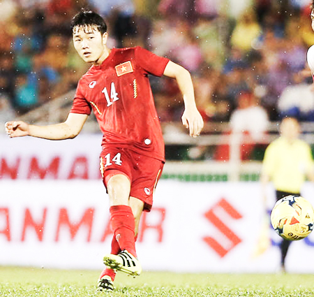 Xuân Trường là cầu thủ để lại ấn tượng nhất trong trận đấu giao hữu giữa đội tuyển Việt Nam với CHDCND Triều Tiên
